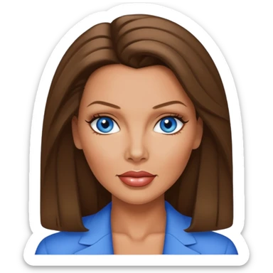 Vanessa Williams with blue eyes sticker