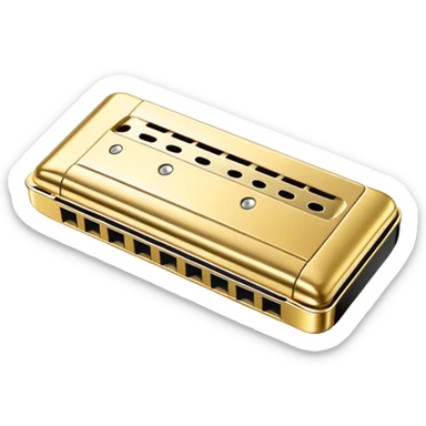 Diatonic Harmonica with a smile sticker