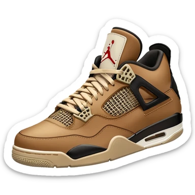 Beige Jordan 4a sticker