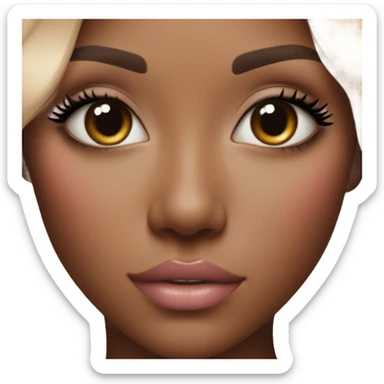 pink blush makeup sticker