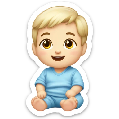 A qute baby sticker
