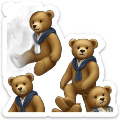 Ralph Lauren bear with a great casual style sticker