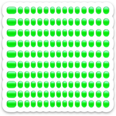 matrix green binary sticker
