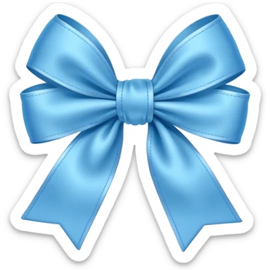 Laço azul bebê  sticker