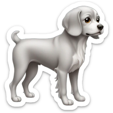 Petit chien gris sticker