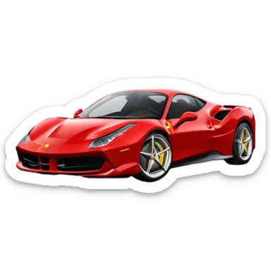 Ferrari 488 GTB - Ferrari (Model Year: 2020) (Iconic colour: Red) sticker