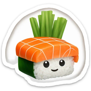 Veggie sushi sticker