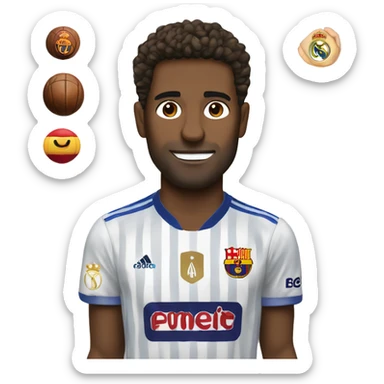 Barcalona against real madrid sticker