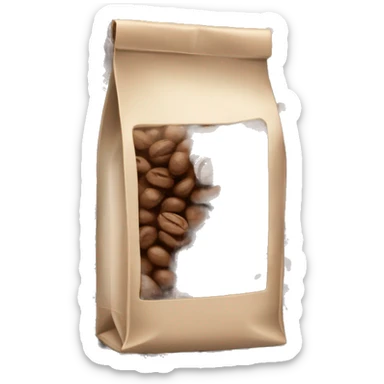 bag of Coffee beans sticker