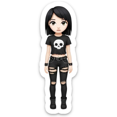 Cute girly and emo sticker
