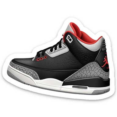 Jordan 3 black cement sticker