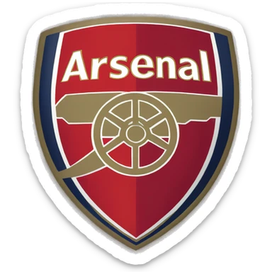 Arsenal football badge 2023 sticker