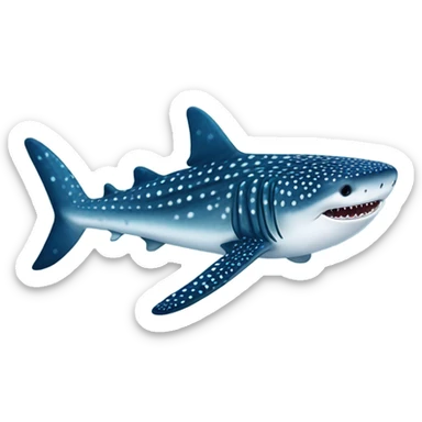 Whale shark sticker