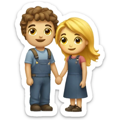 helping a friend sticker