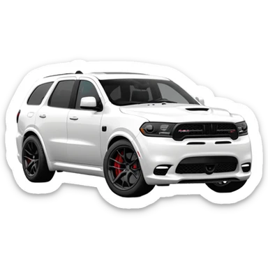 Durango DOSH HellCat SRT white and With low suspension body kit 4k, 8k and Under-coloring of the car  sticker