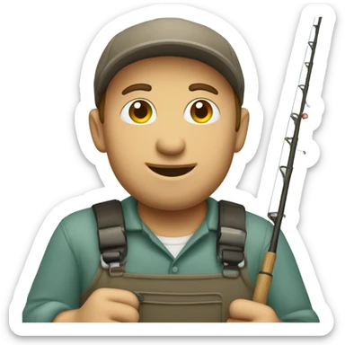 Mechanic fishing sticker