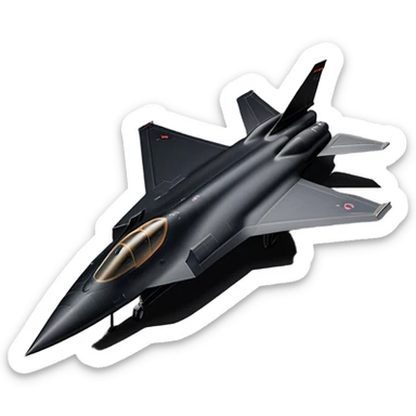 SR-71 Blackbird - Lockheed Martin (Stealth Grey) A sleek, high-speed reconnaissance aircraft with an elongated, needle-like fuselage and a smooth, aerodynamic design. The body is finished in a deep, matte jet-black with subtle panel lines and heat-resistant detailing. Its twin engines are seamlessly integrated into the structure, with sharp, swept-back wings that emphasize speed and stealth. The cockpit canopy is tinted, adding to its mysterious, high-tech aesthetic, while the overall silhouette exudes an aura of unmatched velocity and secrecy. sticker