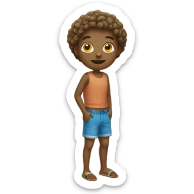 Le COVID allonger à la plage sticker