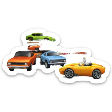 Cool garage for my 500 hot wheels cars. sticker