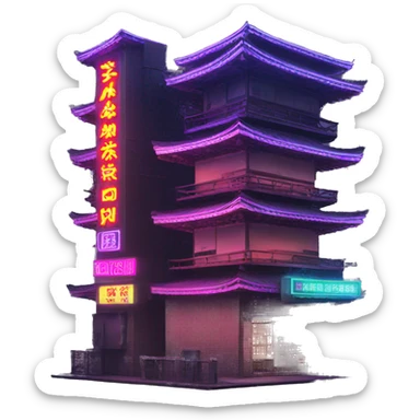 Neon Tokyo sticker