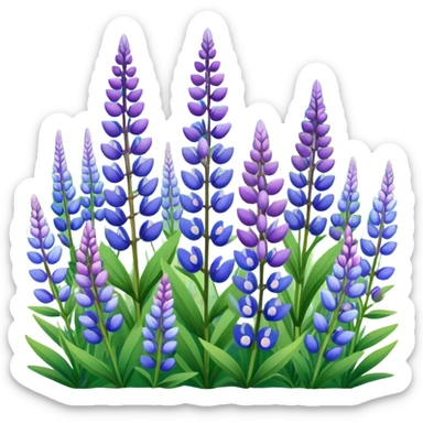 lupines sticker