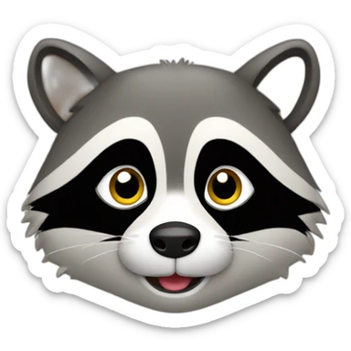 cute raccoon  sticker