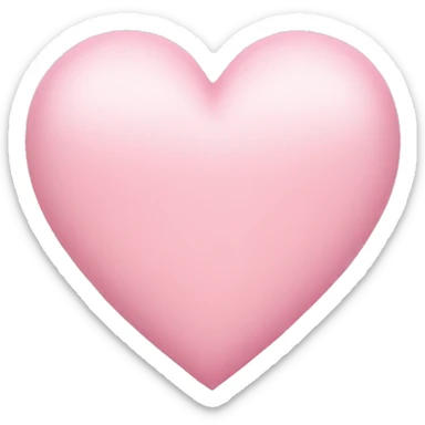 light pink heart sticker