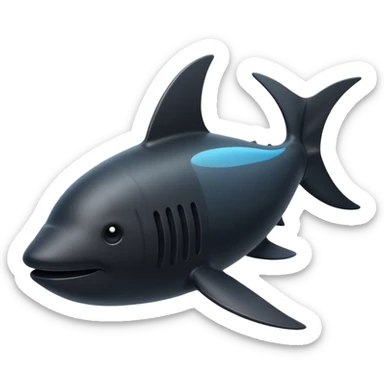 The underwater fin sticker