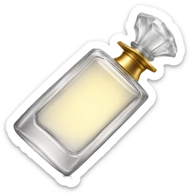 Perfume clear bottle sticker