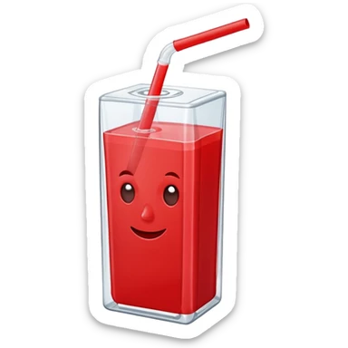 juice box RED sticker