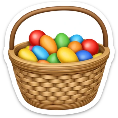 basket for toys sticker