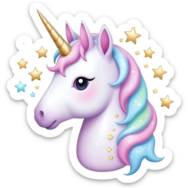 toki doki kawaii unicorn sticker