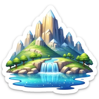  epic legendary divine glistening glossy shiny glittery scenery  sticker
