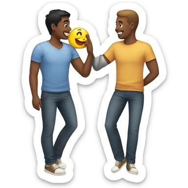Gay man and his friend sticker