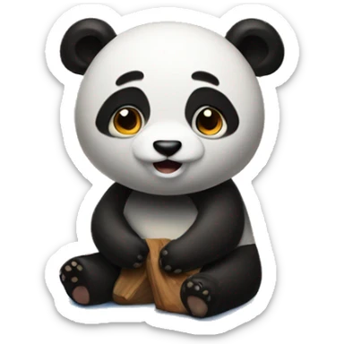 hearth panda sticker