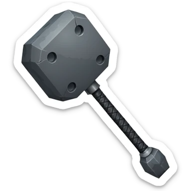 Create the mace from minecraft sticker