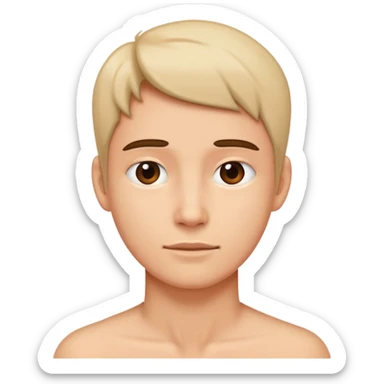 person with a subtle lump under the skin on the neck sticker