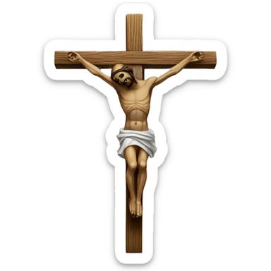 Crucifix sticker