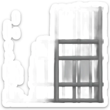 prison bars sticker