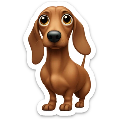 Potato with a dachshund face sticker