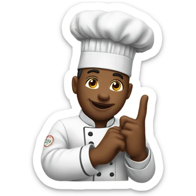 Chef kiss hand sign sticker