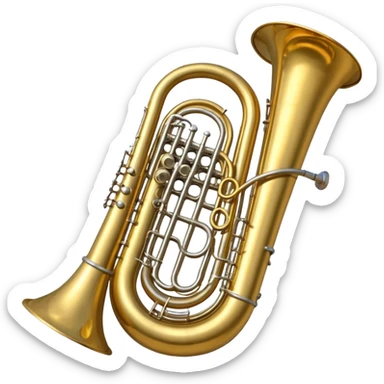 Giant Tuba instrument sticker