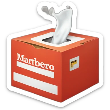 marlboro box sticker