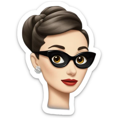 audrey hepburn sticker