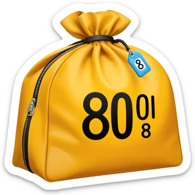 Mark-up x10 The number 800 should be crossed out and 8000 written on the label next to the bag sticker
