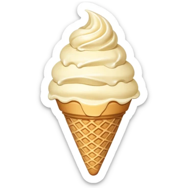vanilla ice cream sticker