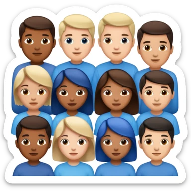 Tiktok mavi tim sticker