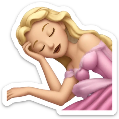 Sleeping beauty sticker