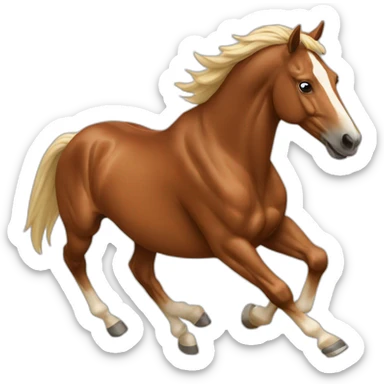 Horse running  sticker