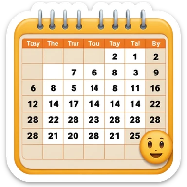 calender 02.28 sticker